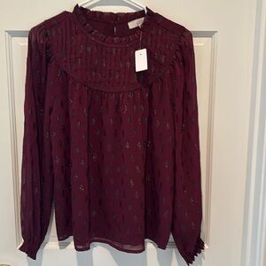 Ann Taylor Loft Long Sleeve Top Size 4